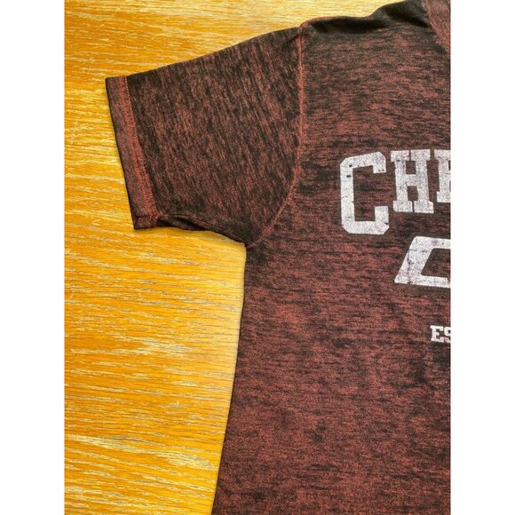 Chevrolet Vintage Style T-Shirt Mens Small Burnt Red Heather Crew Neck Short Sle - Picture 3 of 4